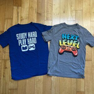 Bundle of 2 Youth XL Gamer Short Sleeve Tee Graphic T Shirt